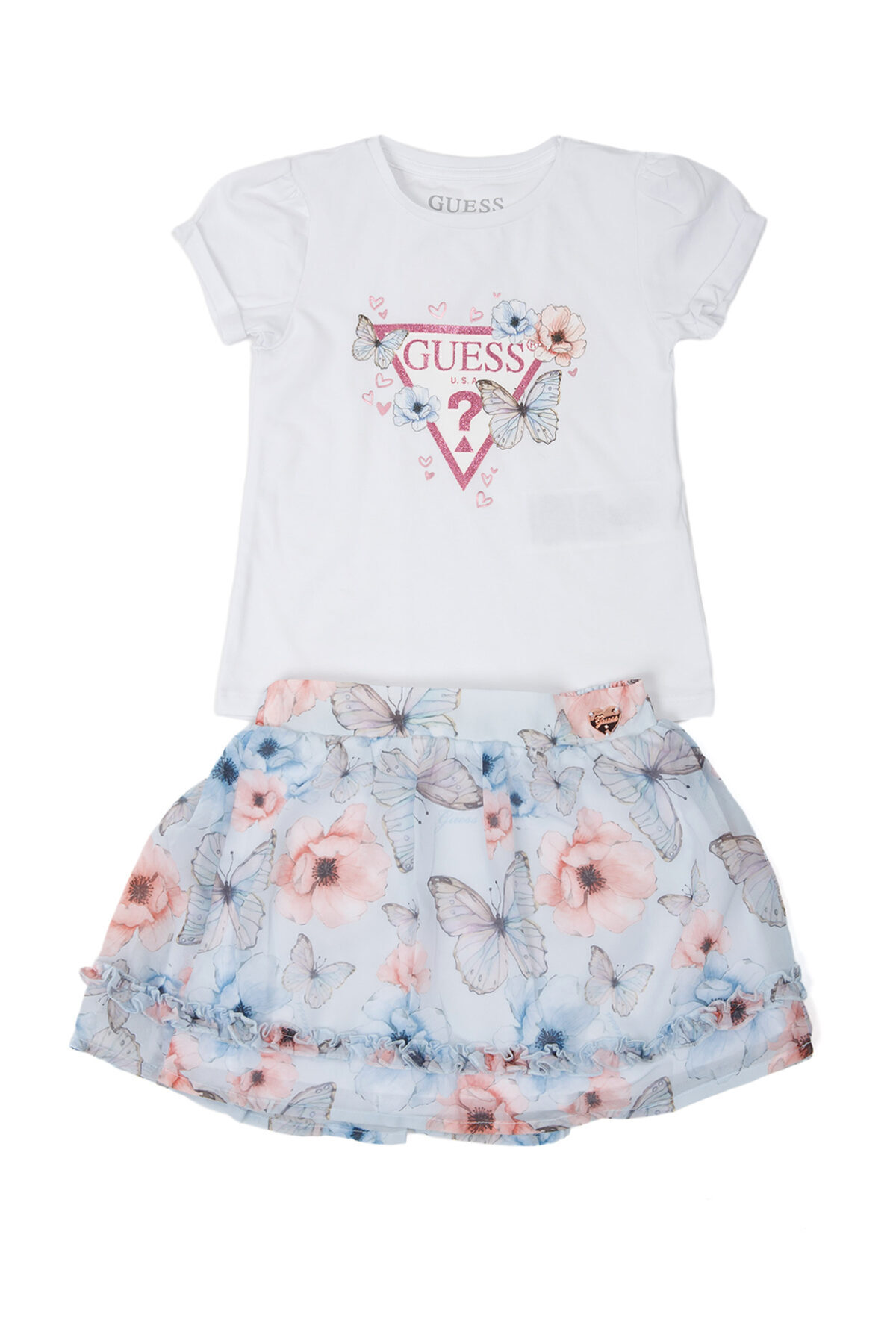 Guess SET: TRIČKO A ŠATY Z ŠIFONU