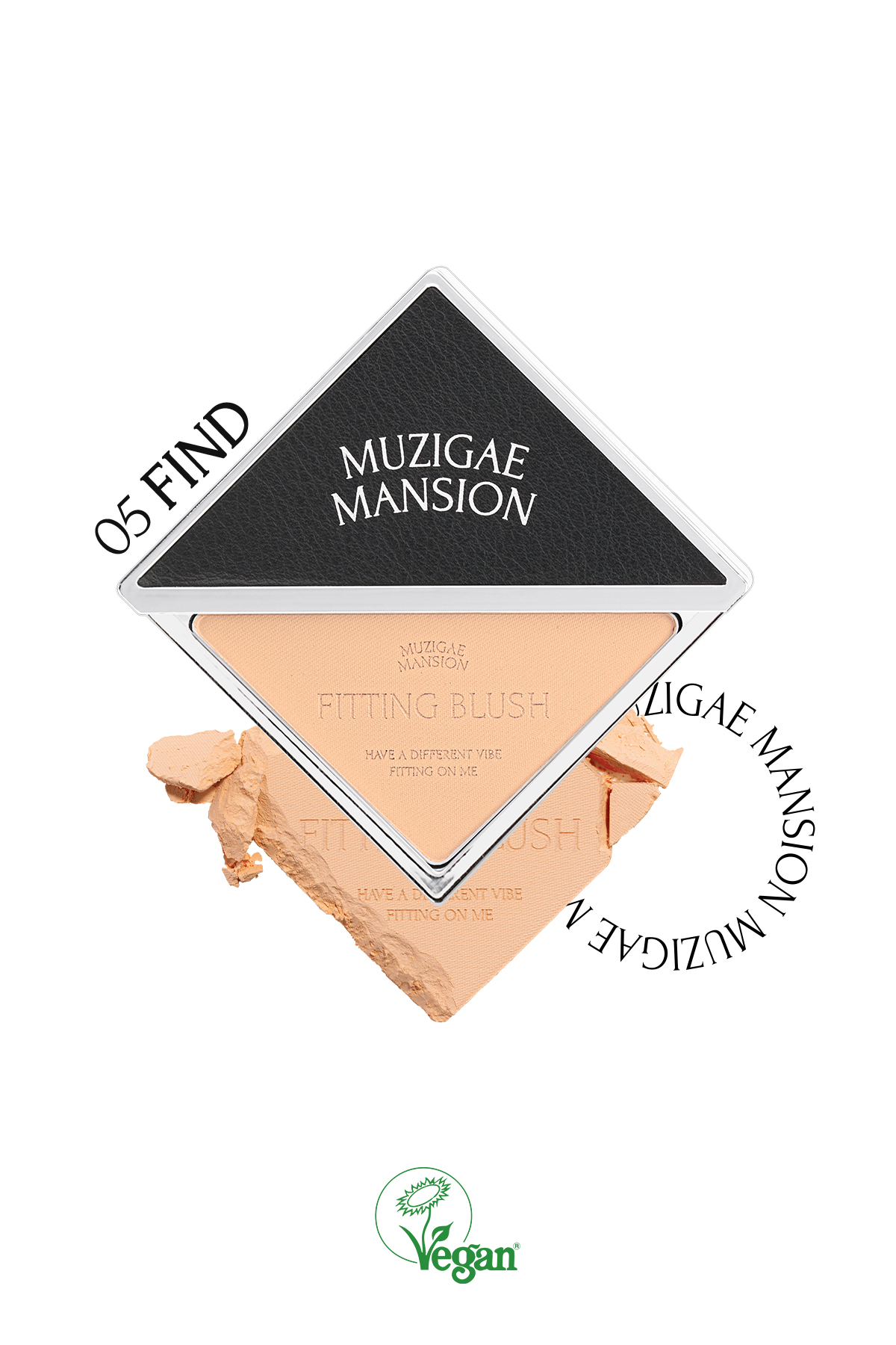 Muzigae Mansion Ciltle Bütünleşen ve Pürüzsüzleştiren, Yumuşak Dokulu Allık MUZIGAE MANSION Fitting Blush (05 Find) — نارنجی 111619