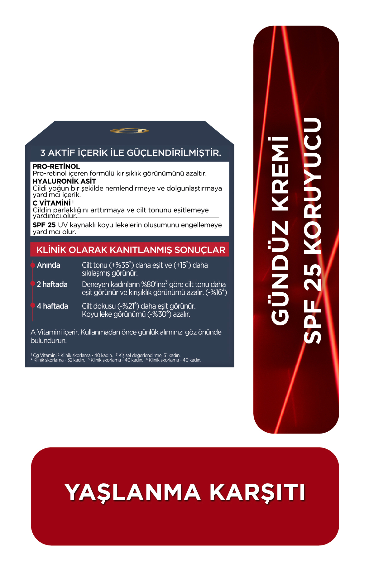 کرم مرطوب‌کننده صورت ضد لک و چین و چروک Revitalift Lazer با SPF25 حجم 50ml