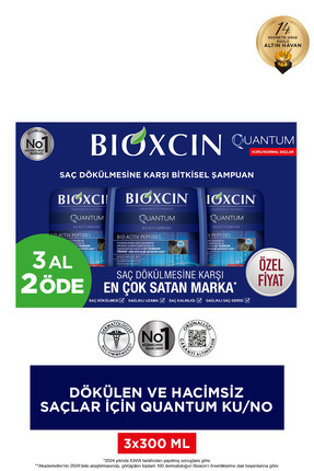 Bioxcin Quantum Şampuan 3 Al 2 Öde Kuru ve Normal Saçlar İçin