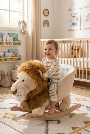 Wellgro Ahşap Sallanan At, Sallanan Ahşap Aslan