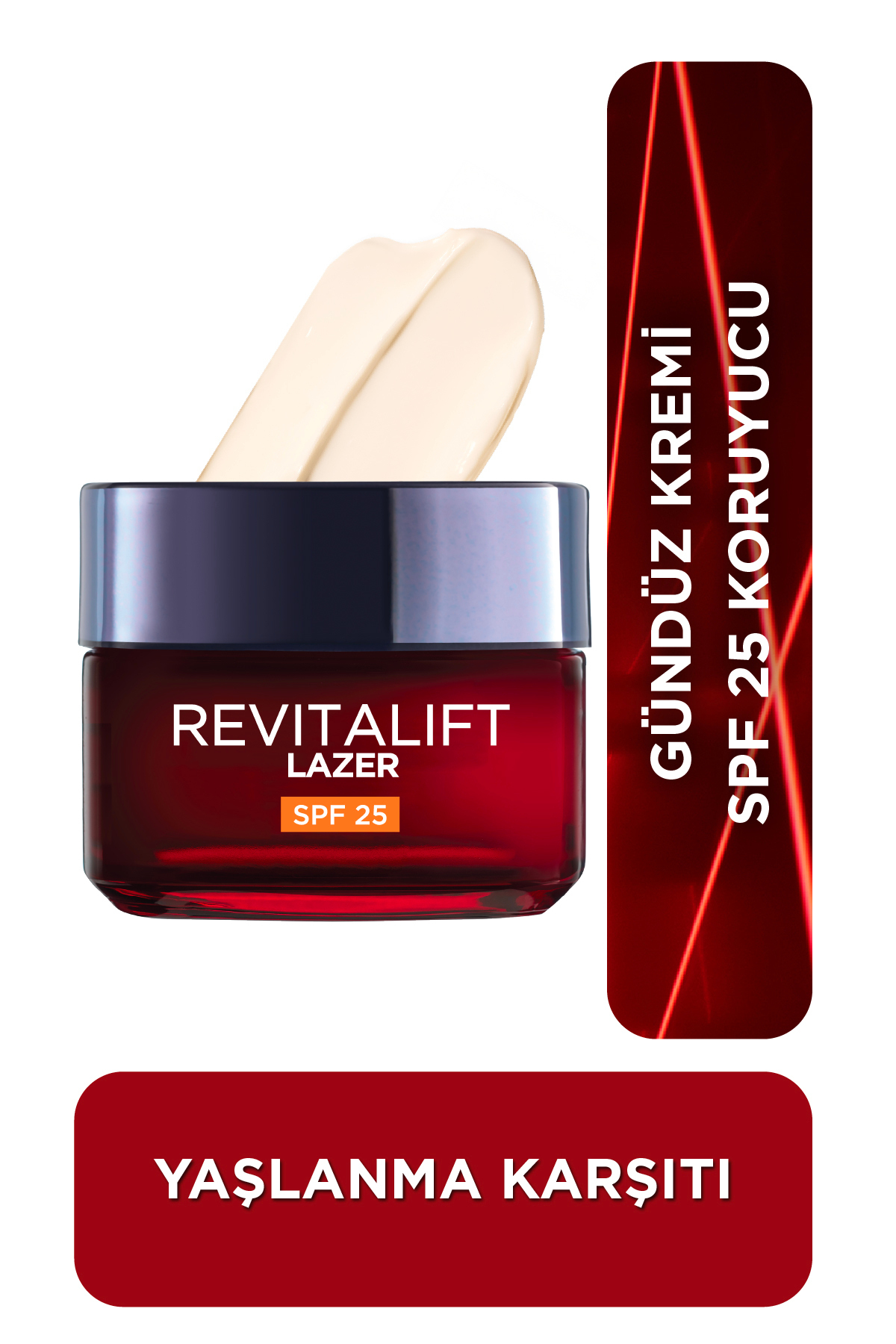 کرم مرطوب‌کننده صورت ضد لک و چین و چروک Revitalift Lazer با SPF25 حجم 50ml
