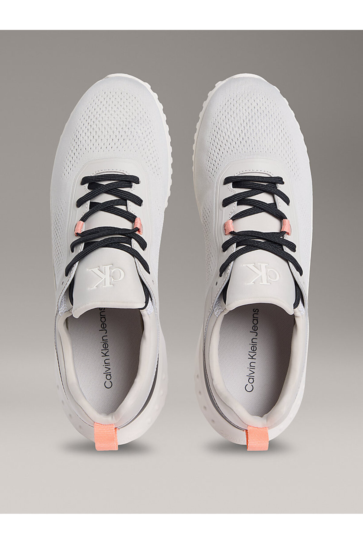 کفش Calvin Klein کالوین کلاین اسپرت مردانه روزمره مردانه کفش خاکستری بافتنی Eva Runner Tech اورجینال - تصویر 4