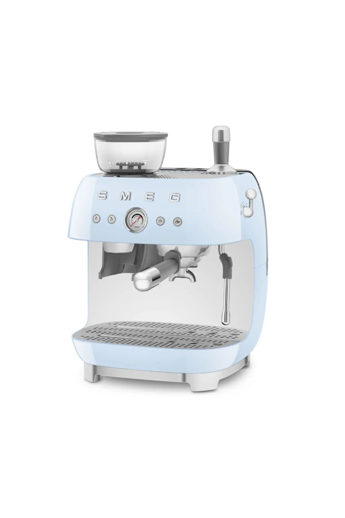 50'S Style Retro Pastel Mavi Öğütücülü Espresso Kahve Makinesi egf03pkeu 4