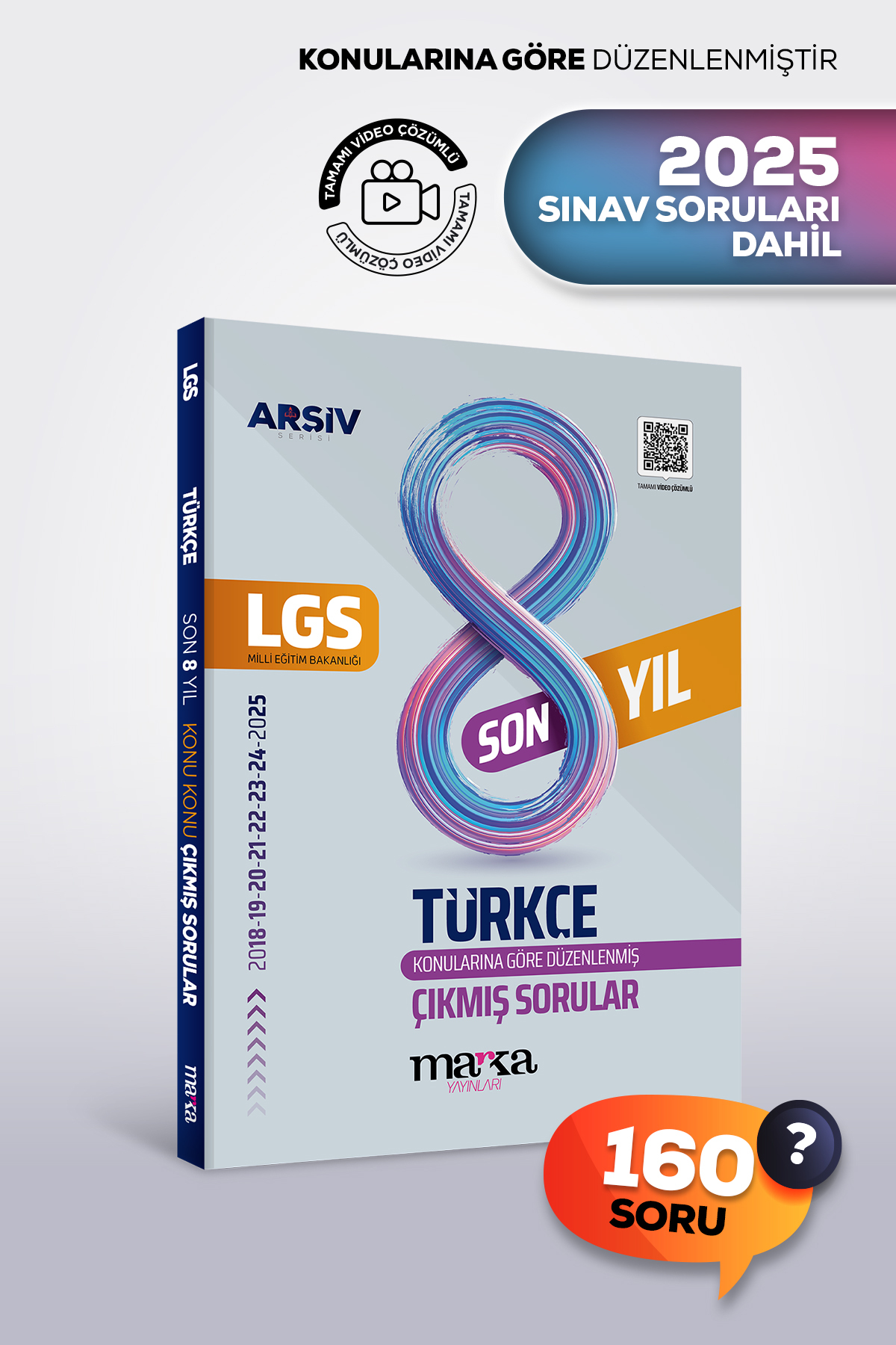 Marka Yayınları LGS TÜRKÇE Son 8 Yıl Çıkmış Sorular | Konularına