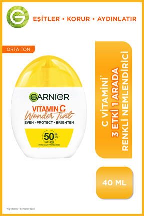 Garnier C Vitamini Wonder Tint 3 Etki 1 Arada Renkli Nemlendirici Orta Ton, S...