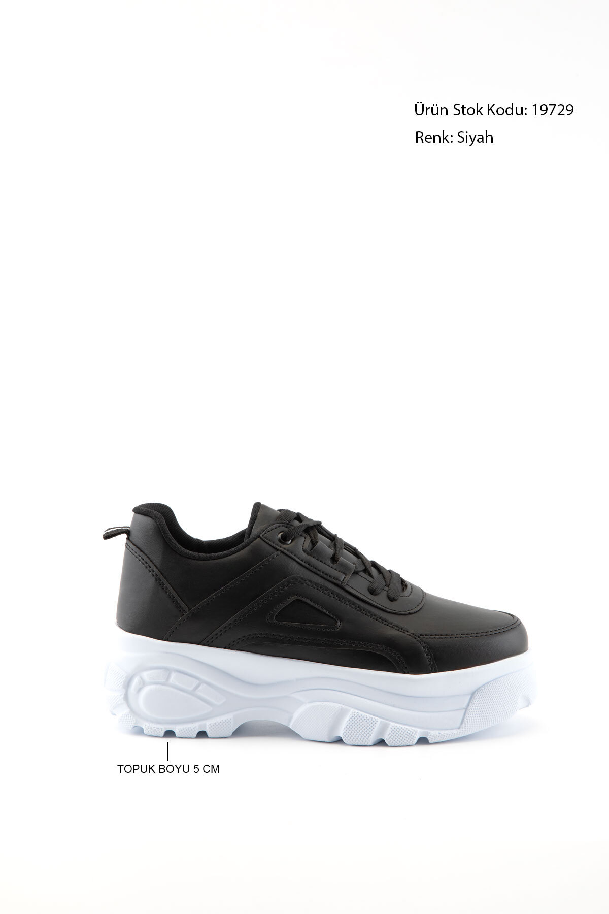 SOHO Siyah Kadın Sneaker 19729 görsel 2