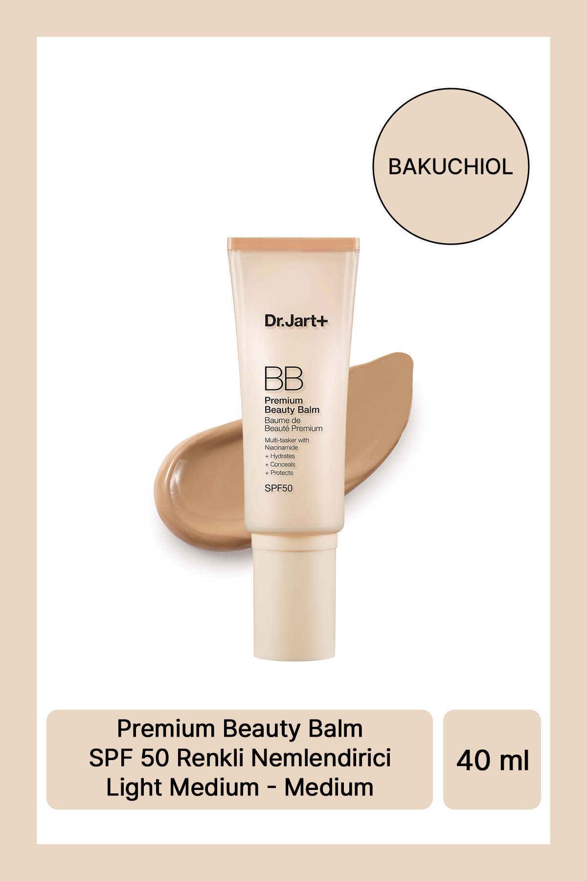 Dr.Jart+ Premium Beauty Balm SPF50 Renkli Nemlendirici Light Medium - Medium 40ML/1.4FLOZ - Fiyatı, Yorumları
