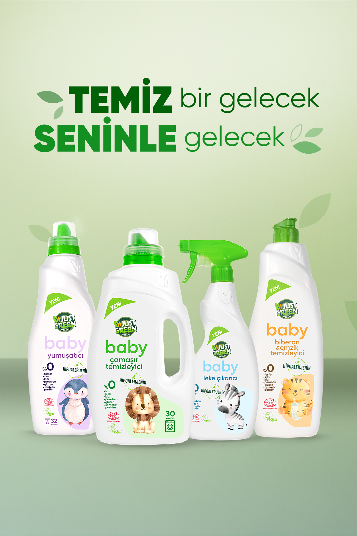 Just Green Organic Baby Biberon Ve Emzik Temizleyici - Bebekleriniz Için Doğal Ve Güvenli Temizlik %100 Doğal (750 ML) fotoğrafı 6 (önizleme)