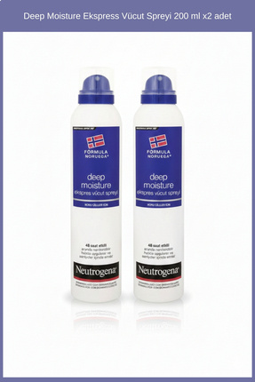 Neutrogena Deep Moisture Ekspress Vücut Spreyi 200 ml x2