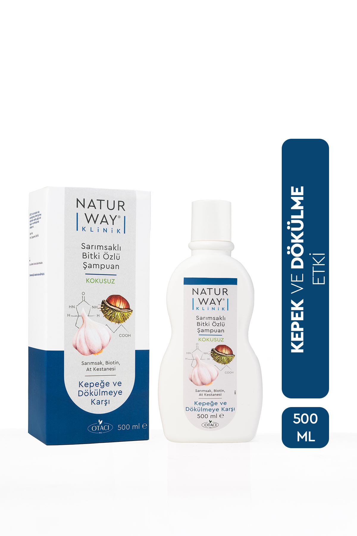 Otacı Naturway Klinik Sarımsaklı Kepeğe Ve Dökülmeye Karşı Şampuan 500 ml — 8699512011868