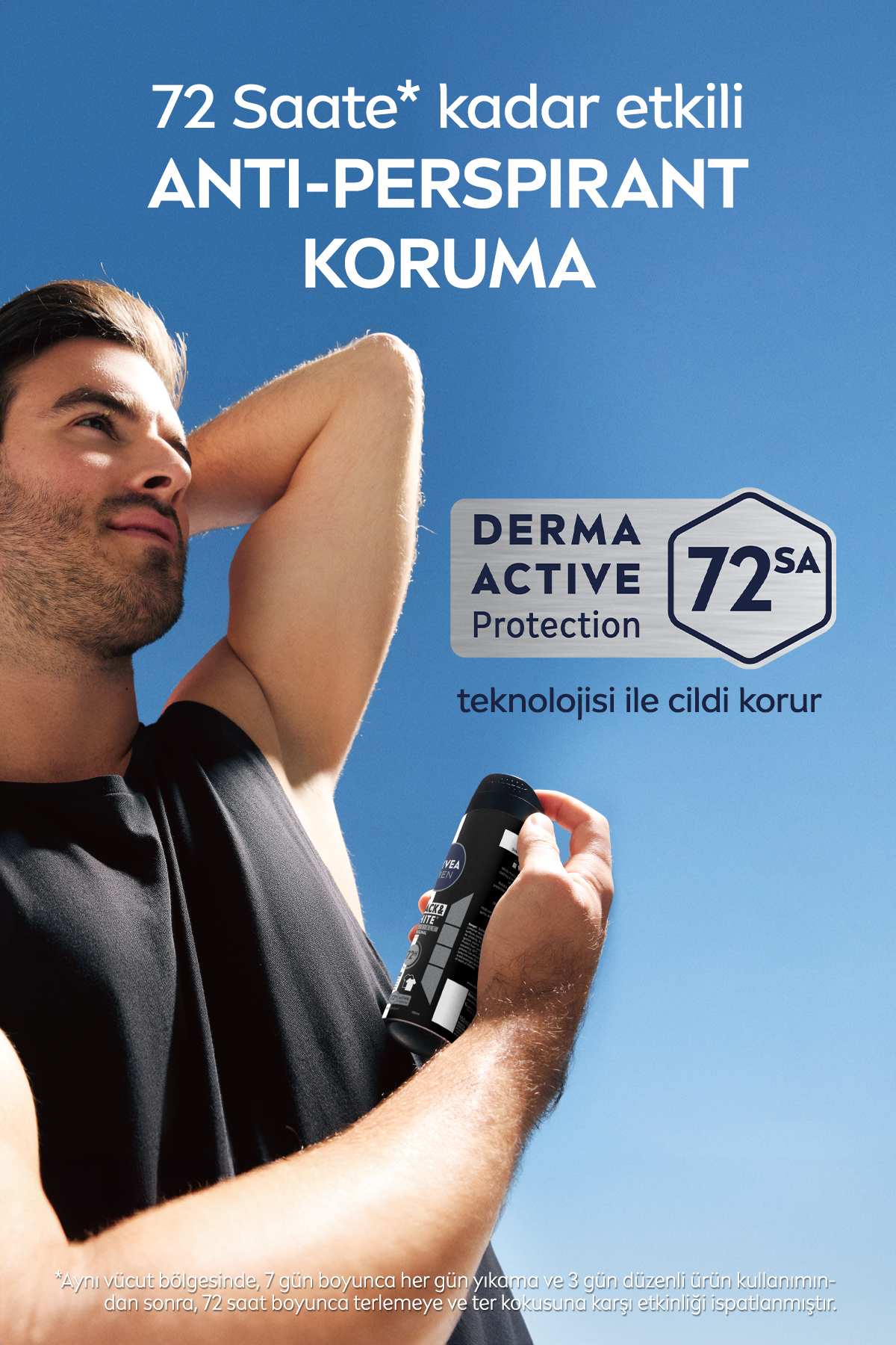 SUN SPF50+ Güneş Koruyucu Vücut Spreyi 200ml, Erkek Sprey Deodorant ve Nemlendirici Bakım Kremi Seti — SET.NVE.918 — تصویر 7 از 8