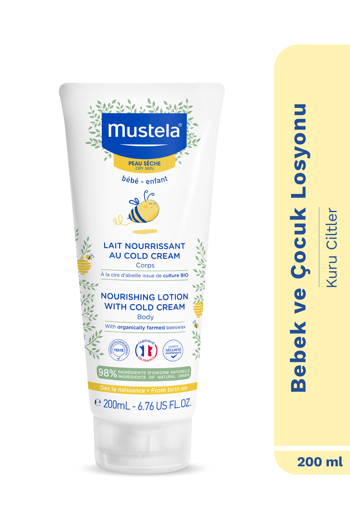 Mustela %98 Doğal İçerikli Kuru Cilt Cold Cream İçeren Besleyici Nemlendirici Vücut Losyon Bebek Çocuk 200ml - Fiyatı, Yorumları