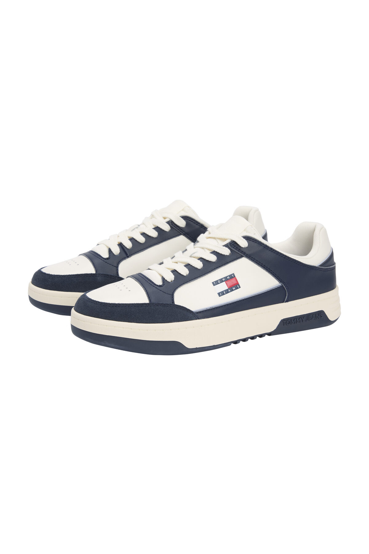 Sneaker Men Ecru/Dark Night Navy Tommy Hilfiger تامی هیلفیگر اورجینال - تصویر 3