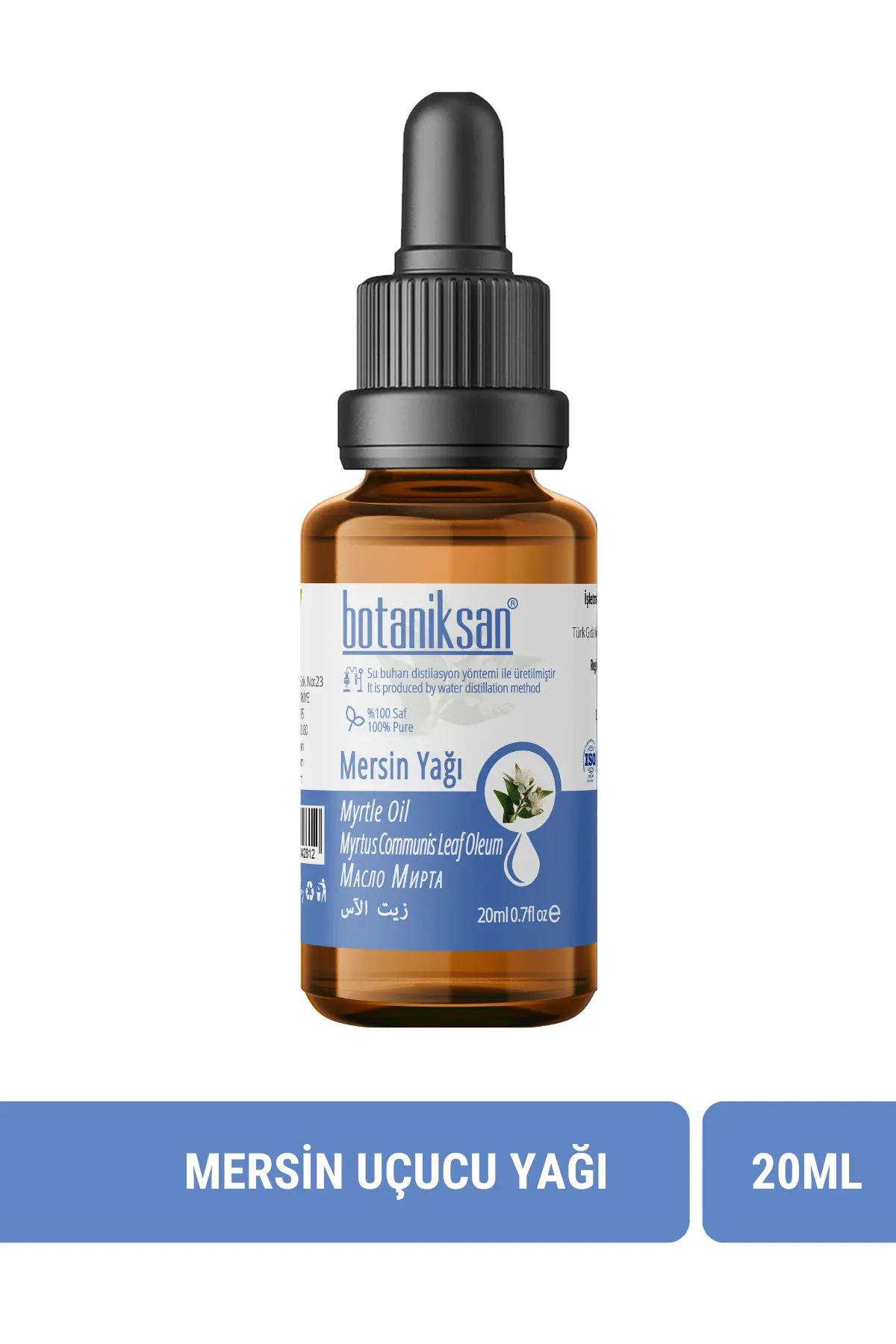 botaniksan Mersin Yağı 20ml Distilasyon, Saf, Doğal, Katkısız — MERSİN YAĞI 20ML