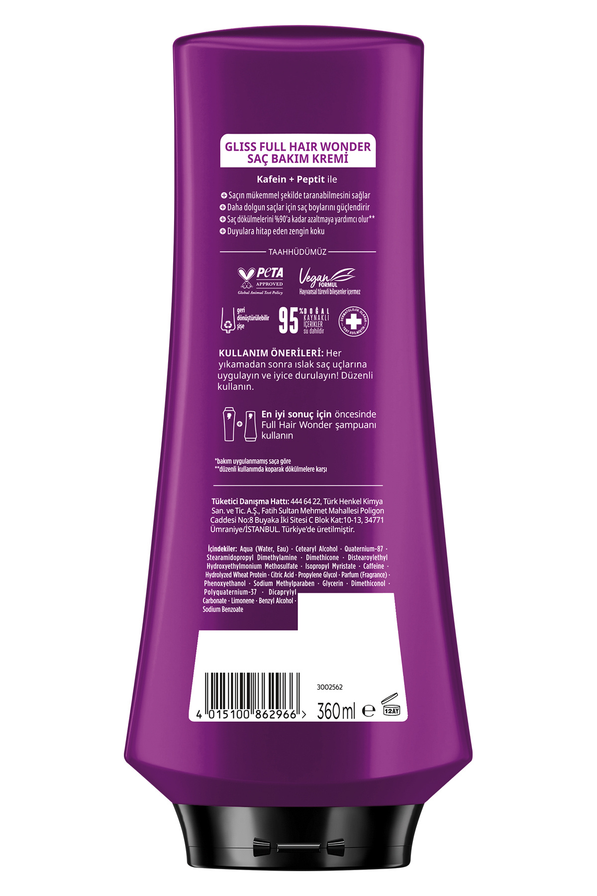 Full Hair Wonder Dökülme Karşıtı Saç Bakım Seti — SET.HNKL.5229 — تصویر 12 از 12