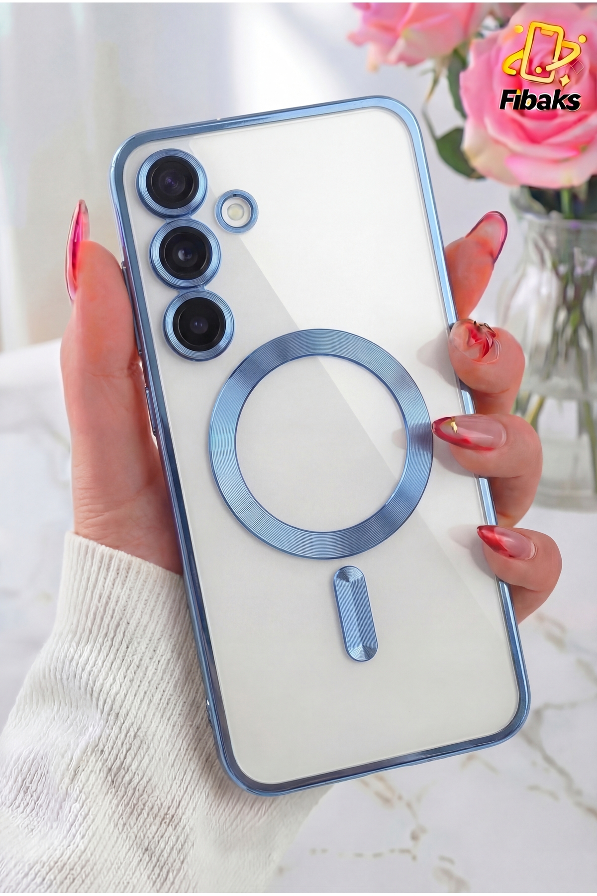 Galaxy S24 FE Case Bright Color Lens Protected Cover with Magsafe Wireless Charging Support