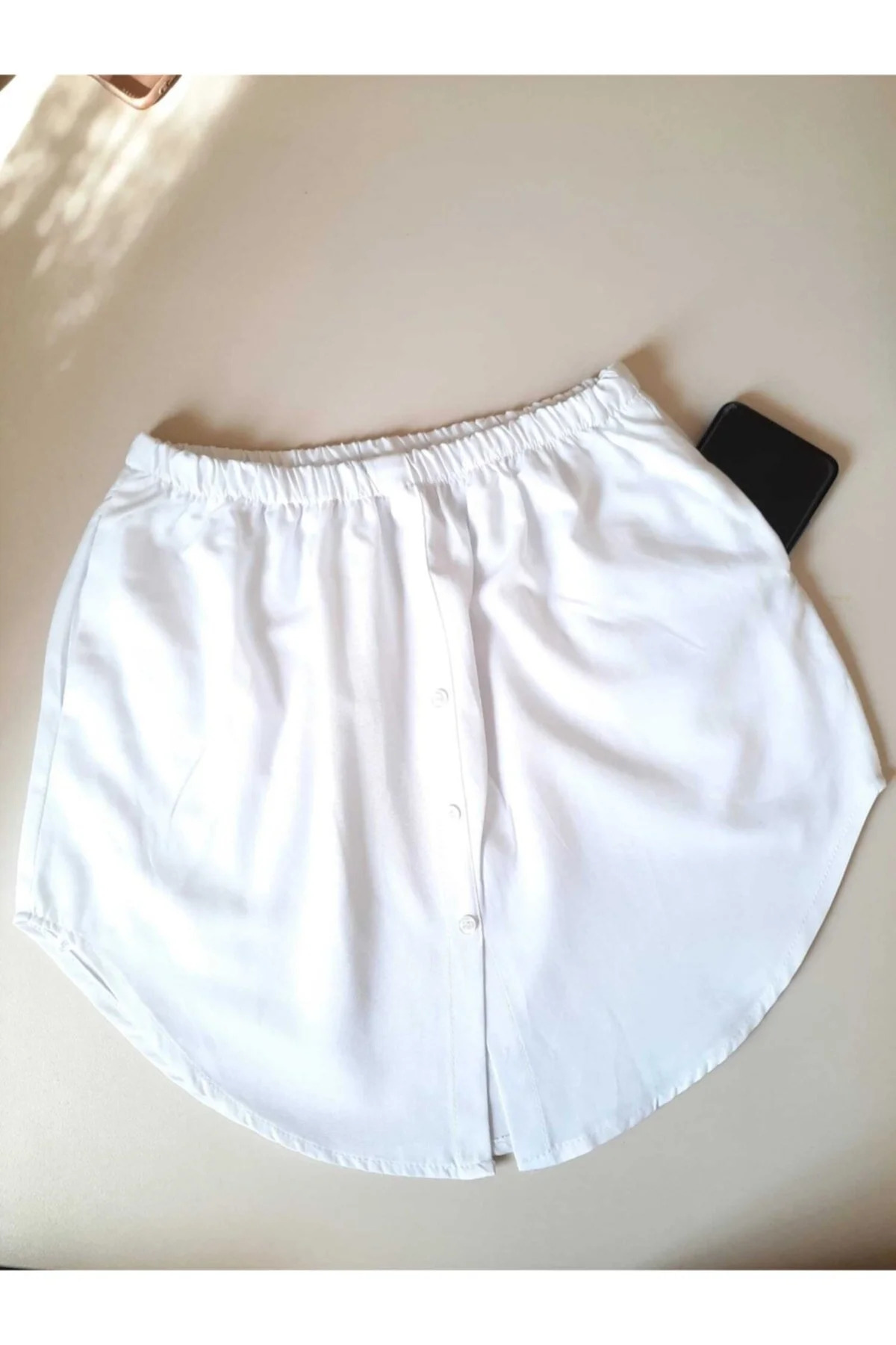 White Hijab Skirt Rescuer Sleeve Concealer Short Skirt Complementary Shirt
