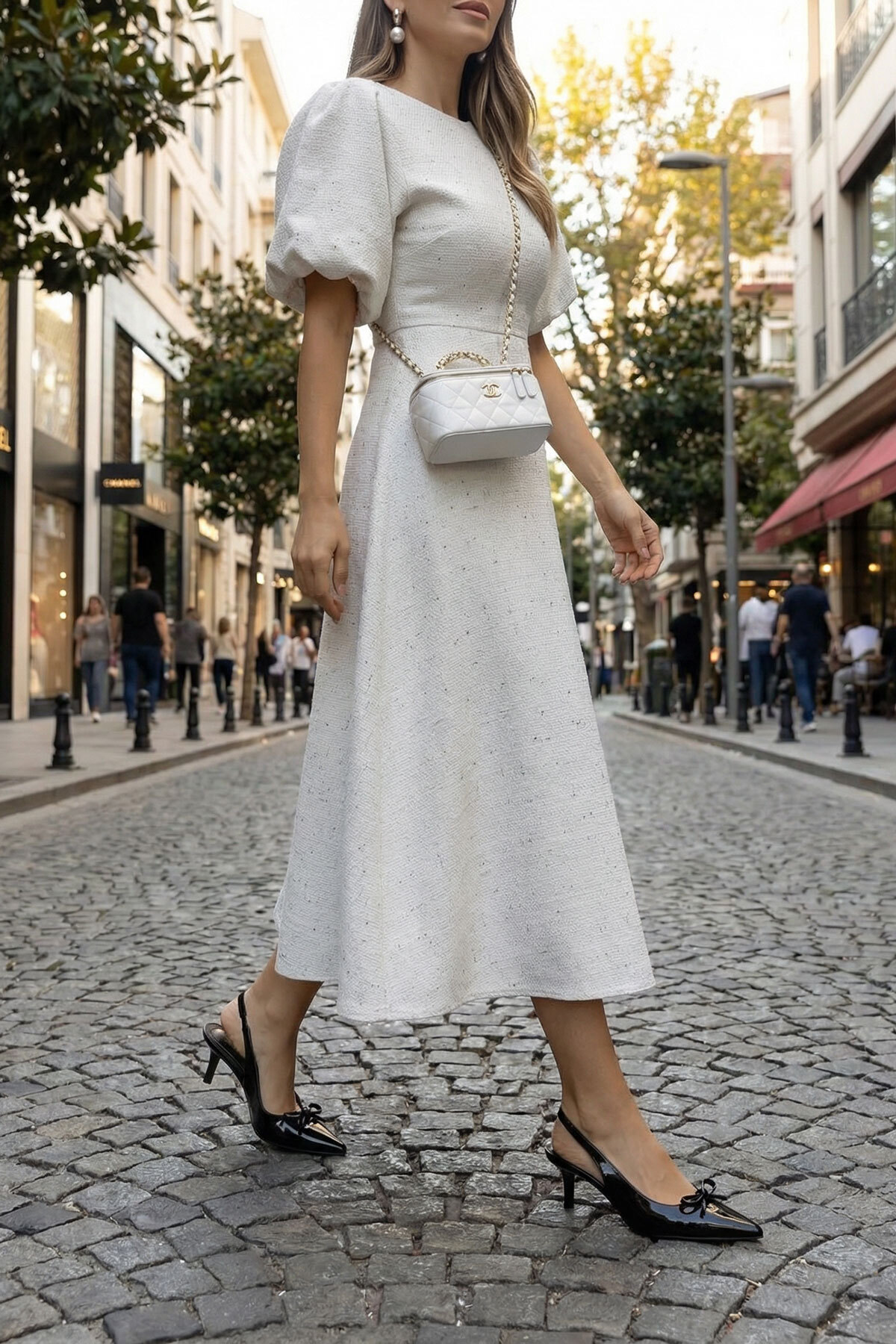 SOHO  Siyah Rugan Kadın Klasik Topuklu Ayakkabı 21267 - Görsel 4