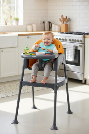 Wellgro Growup Çalışma Masalı Mama Sandalyesi, Taba