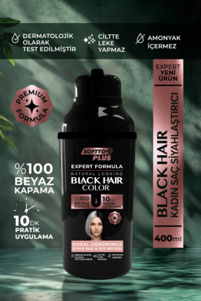 Softto Plus Expert Woman Black Hair Color / Siyah / Kadınlara Özel Yeni Formü...