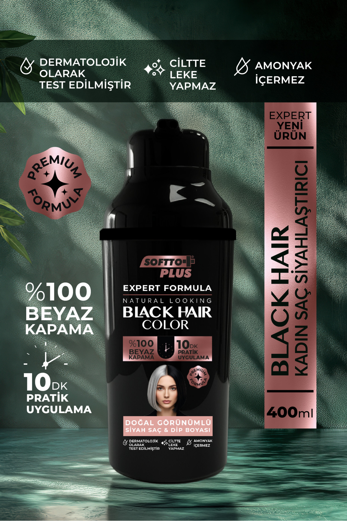 Expert Woman Black Hair Color / Siyah / Kadınlara Özel Yeni Formül / Doğal Görünüm