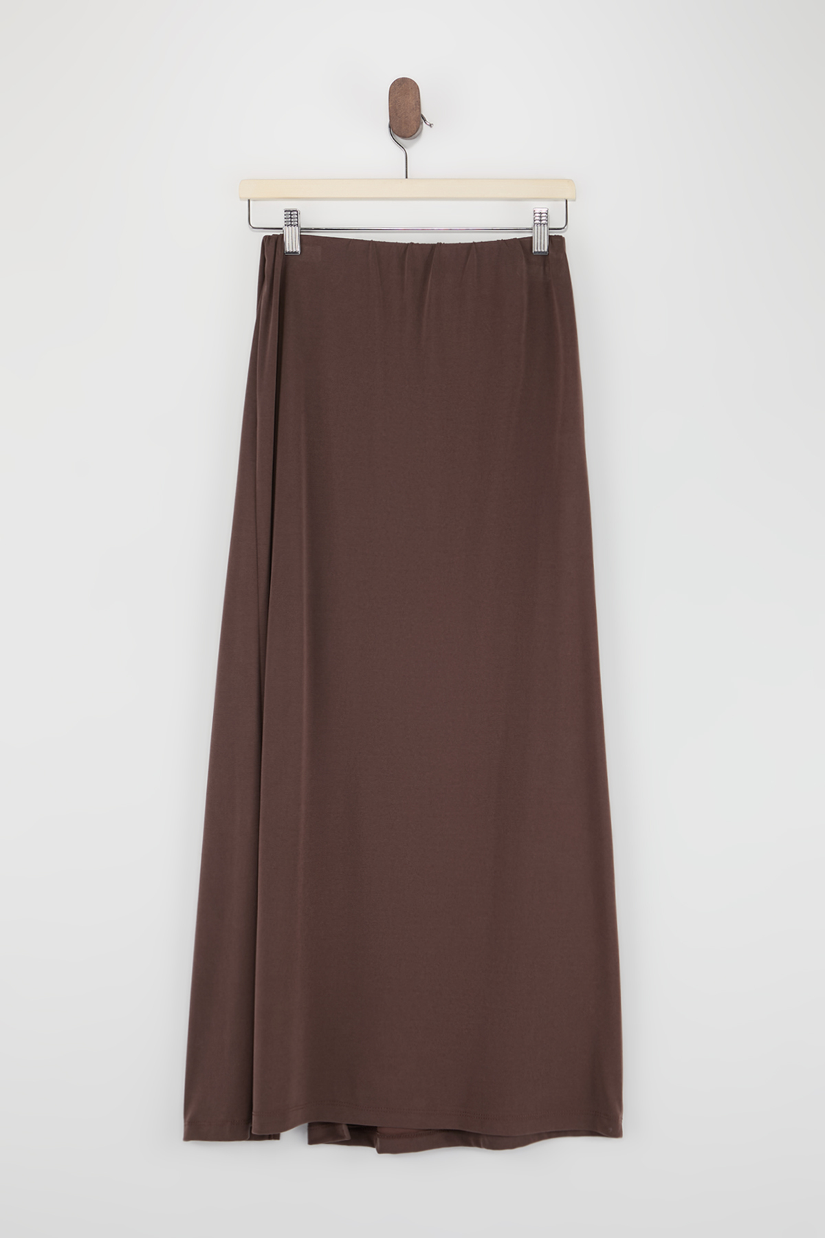 Trendyolmilla  Kahverengi Uzun Örme Modal Etek TDRSS26ET00037 - Görsel 6