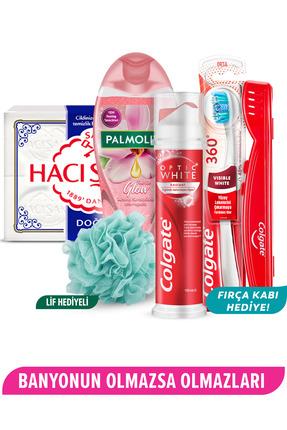 Colgate 4lü Süper Bakım Seti 100 ml Diş Macunu, 360 Fırça, 500 ml Duş Jeli, 4...
