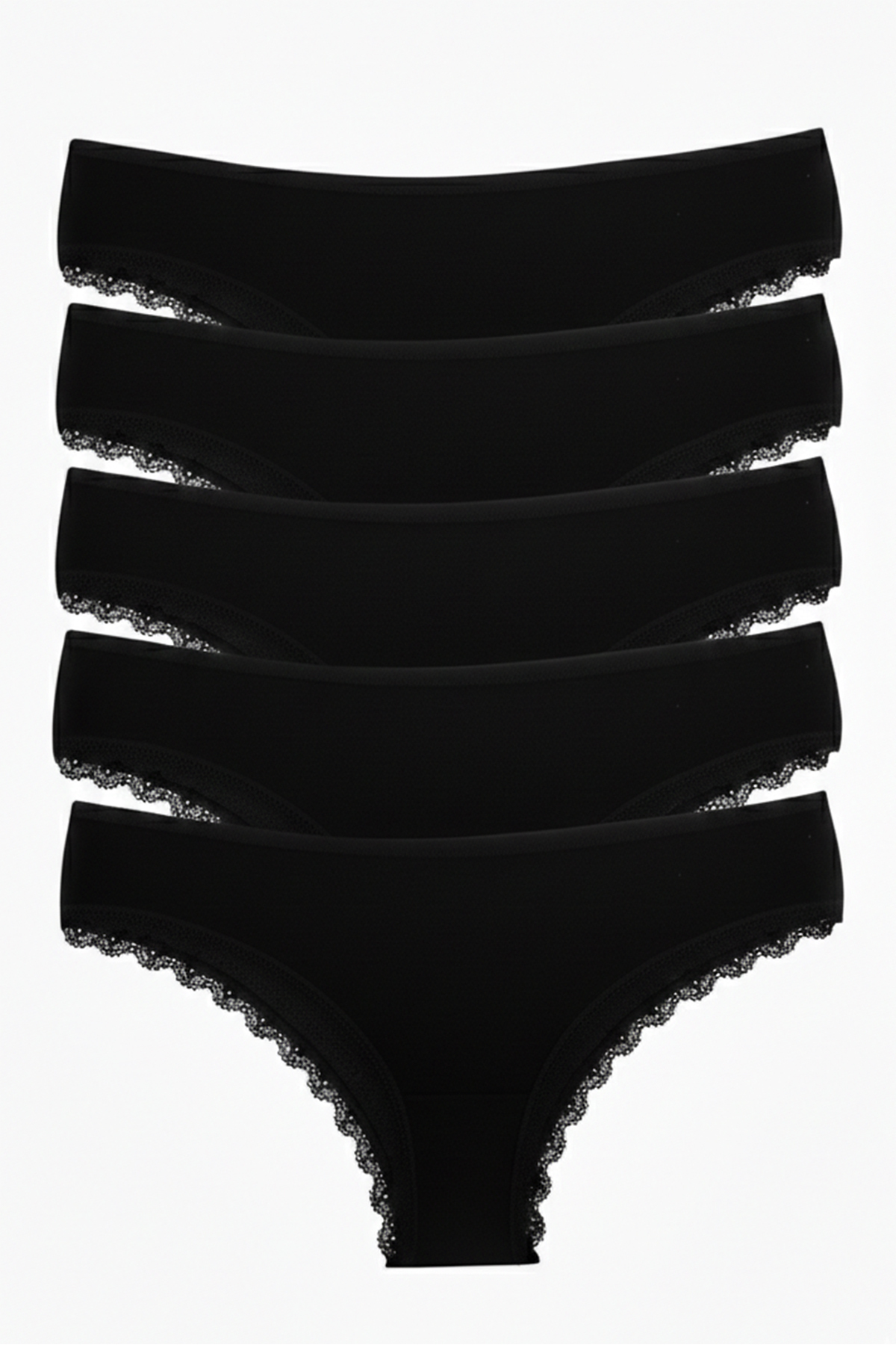 Nicoletta Dámské kalhotky 5 Pack Brazillian Black