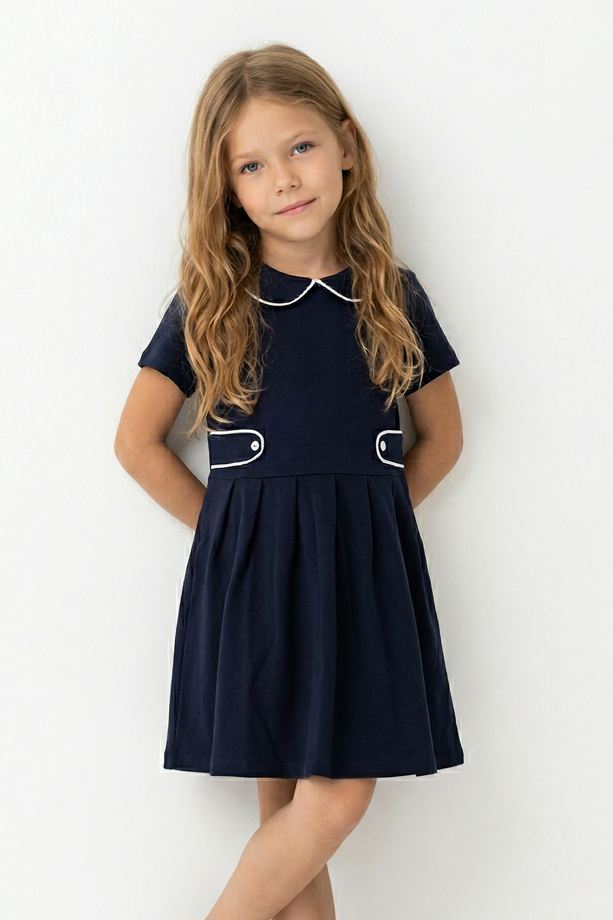 trendyolkids-girls-navy-blue-flat-short-mini