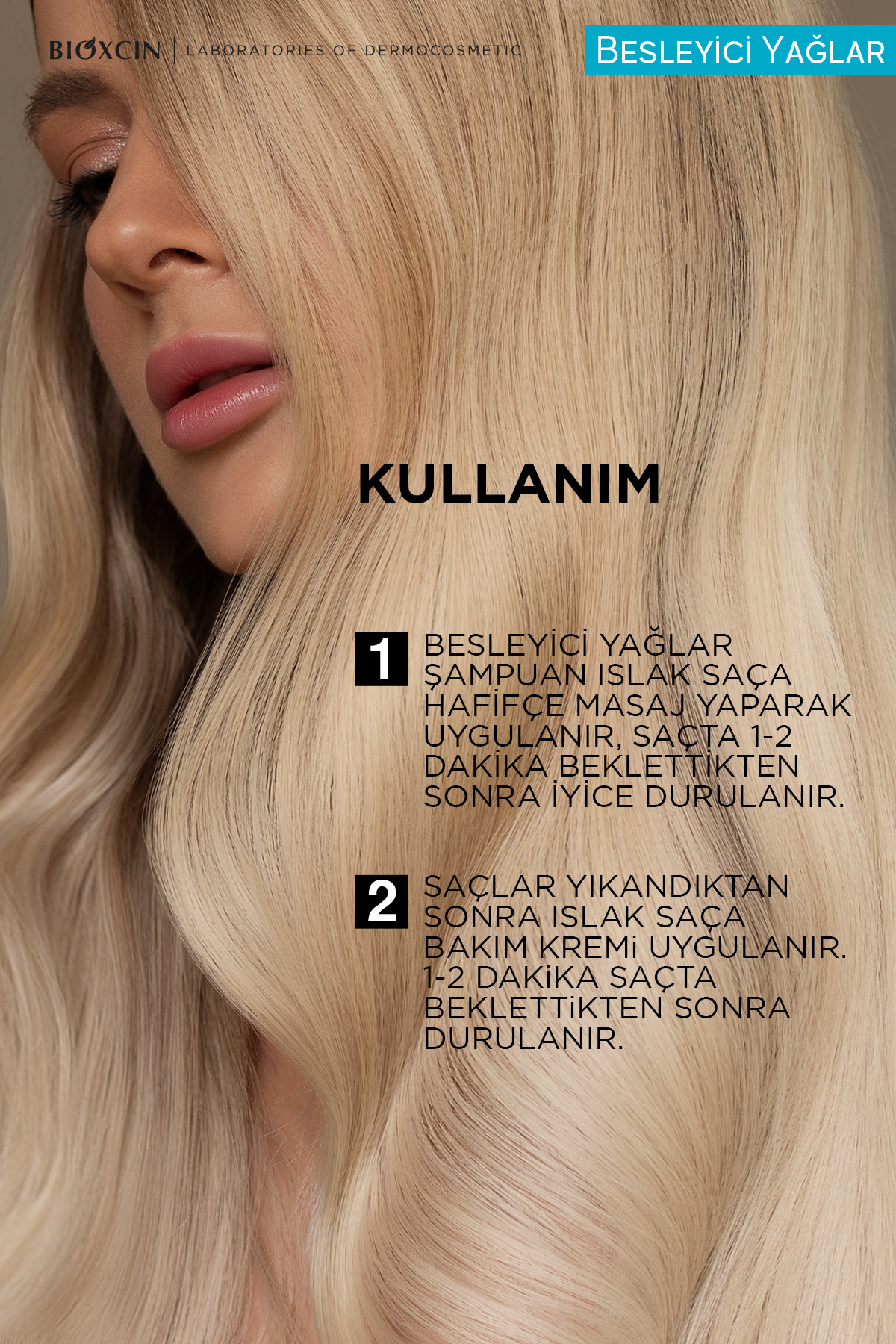 Besleyici Yağlar Onarıcı Şampuan 300 ml + Saç Bakım Kremi 250 ml Seti — B10354 — تصویر 5 از 6