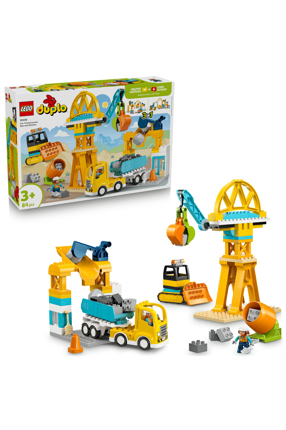 LEGO ® DUPLO Town Будівельний майданчик та транспортні засоби 3-в-1 10476 - Н...