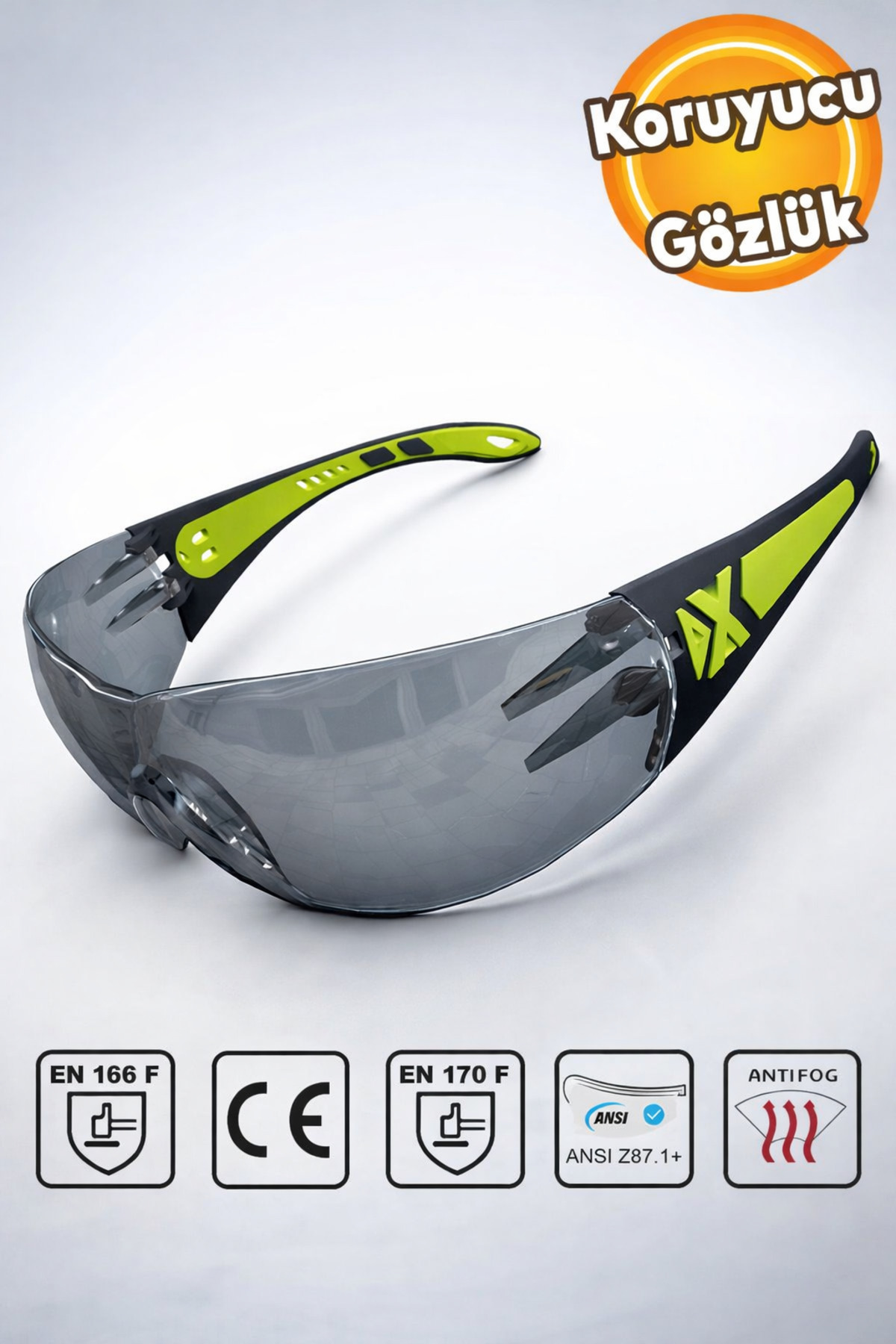 Safety Safety Goggles Protective Uv Protected Anti Mist Goggles Smoked Silicone Earphone Goggles