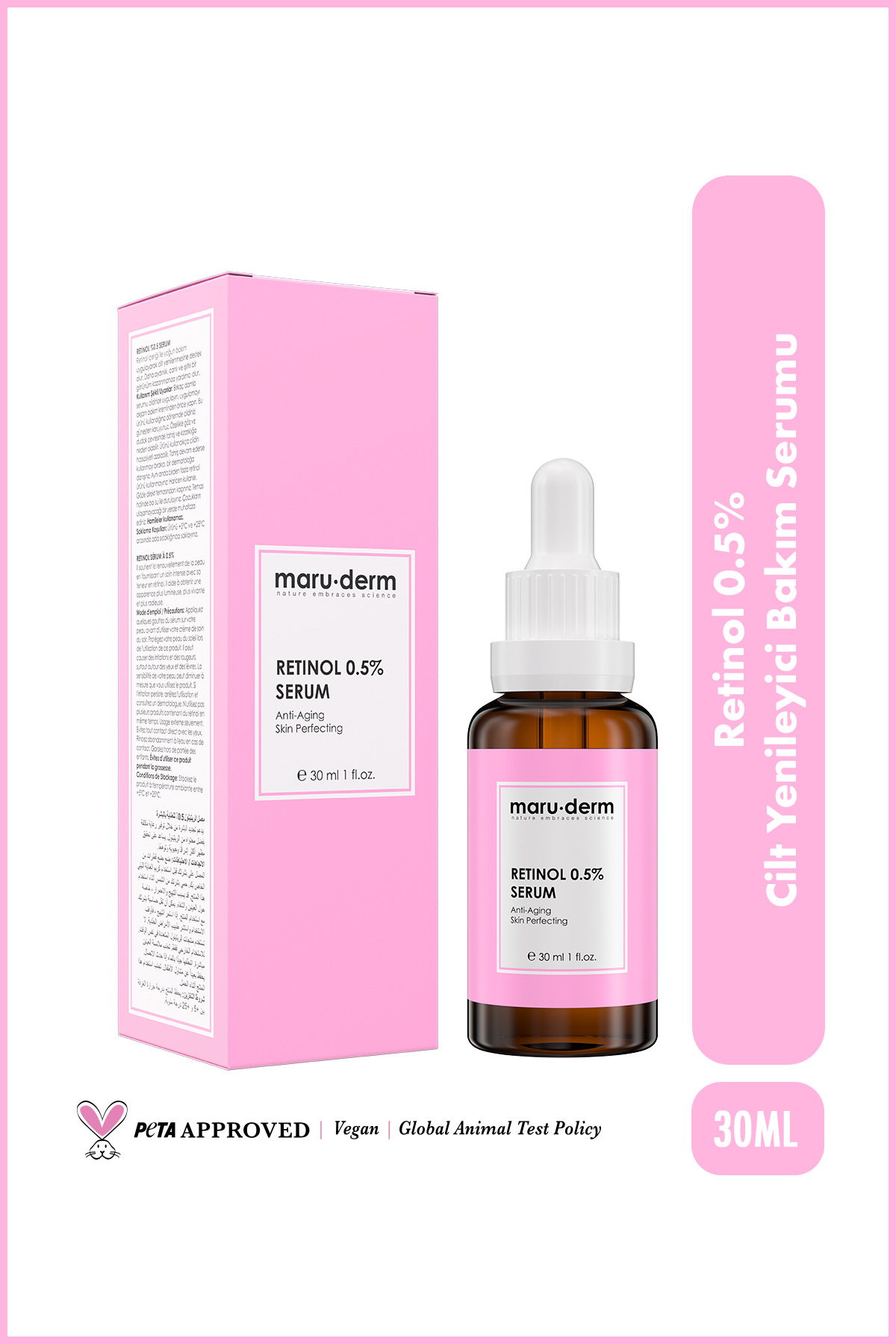 Maru.Derm Maruderm Retinol 0.5% Cilt Yenileyici Bakım Serumu 30 ml — 8682397030796