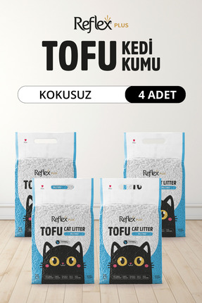 Reflex Plus Kokusuz Tofu Kedi Kumu 7L x 4 Adet