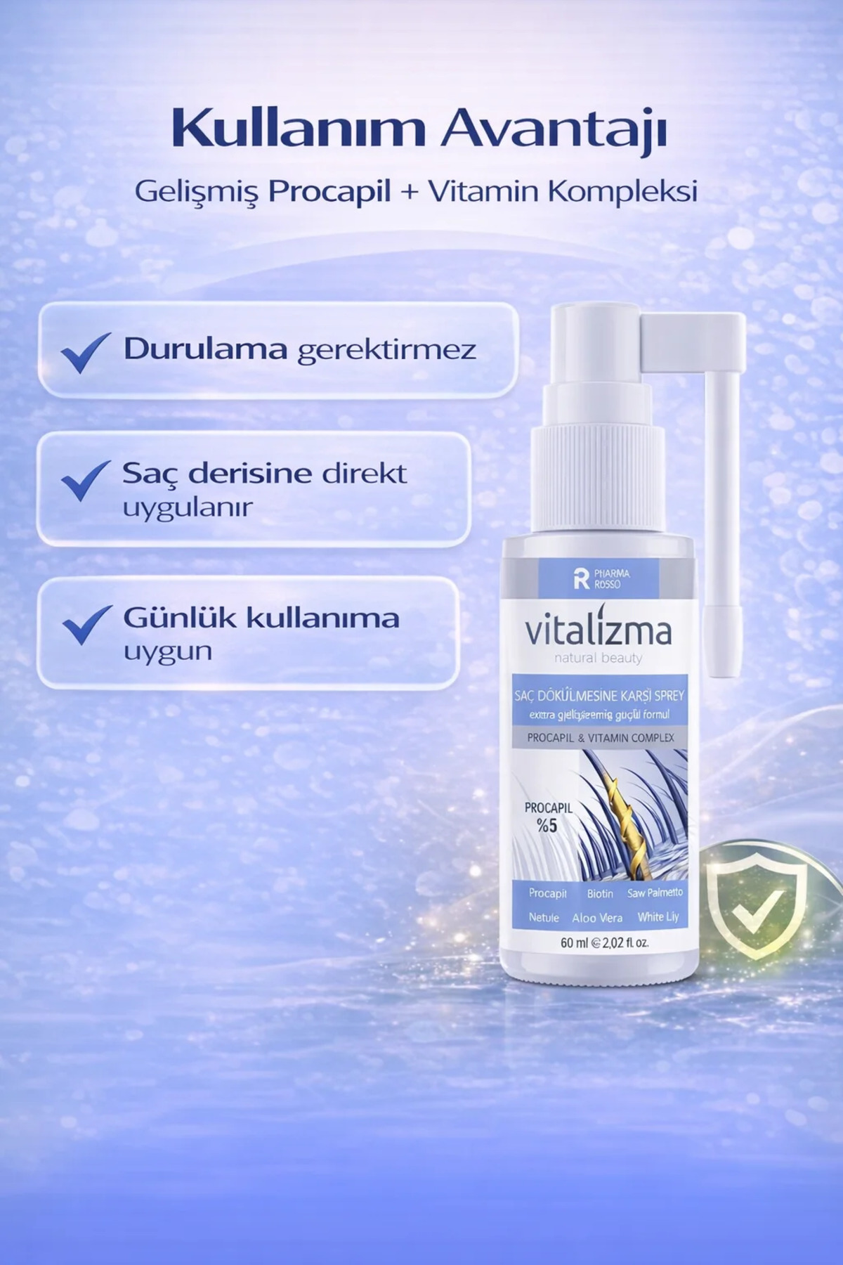 Saç Dökülmesine Karşı Sprey — v4 — تصویر 3 از 8