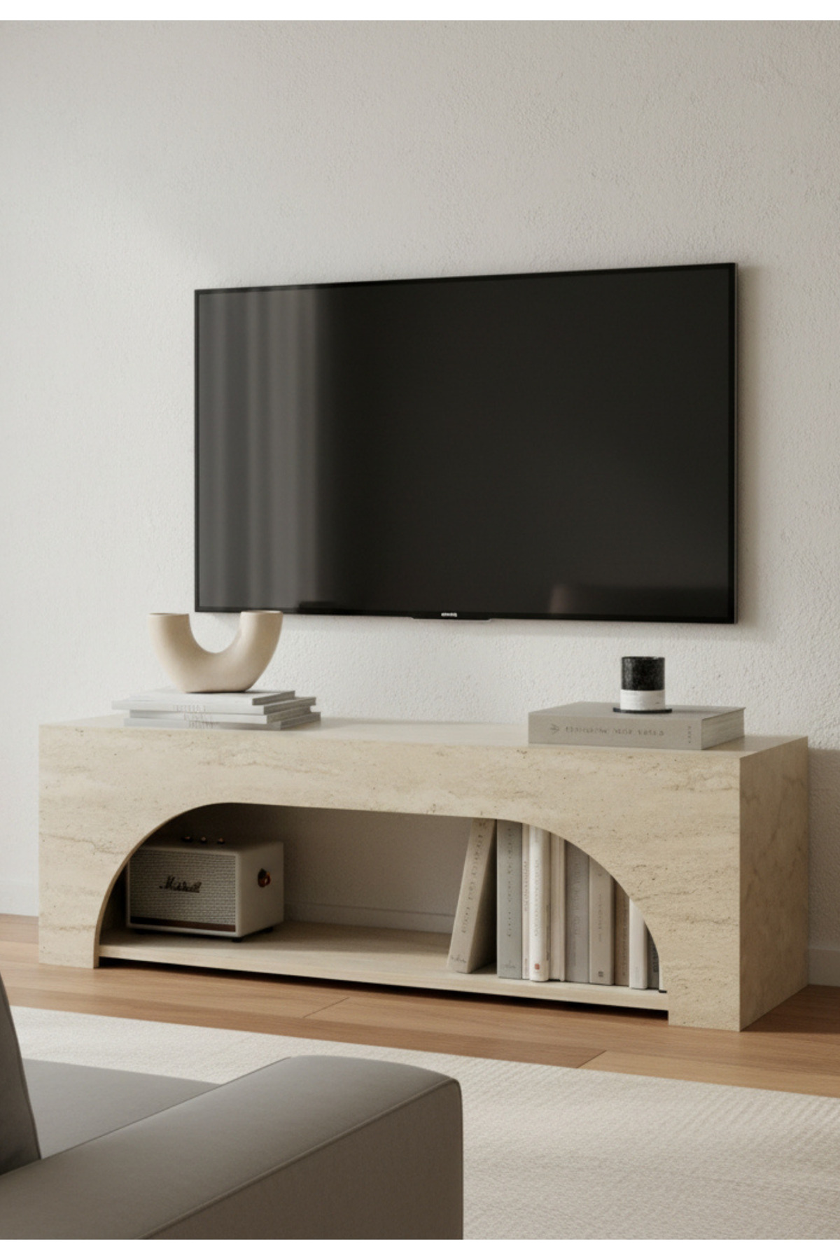 Batal MDF Travertine TV Unit