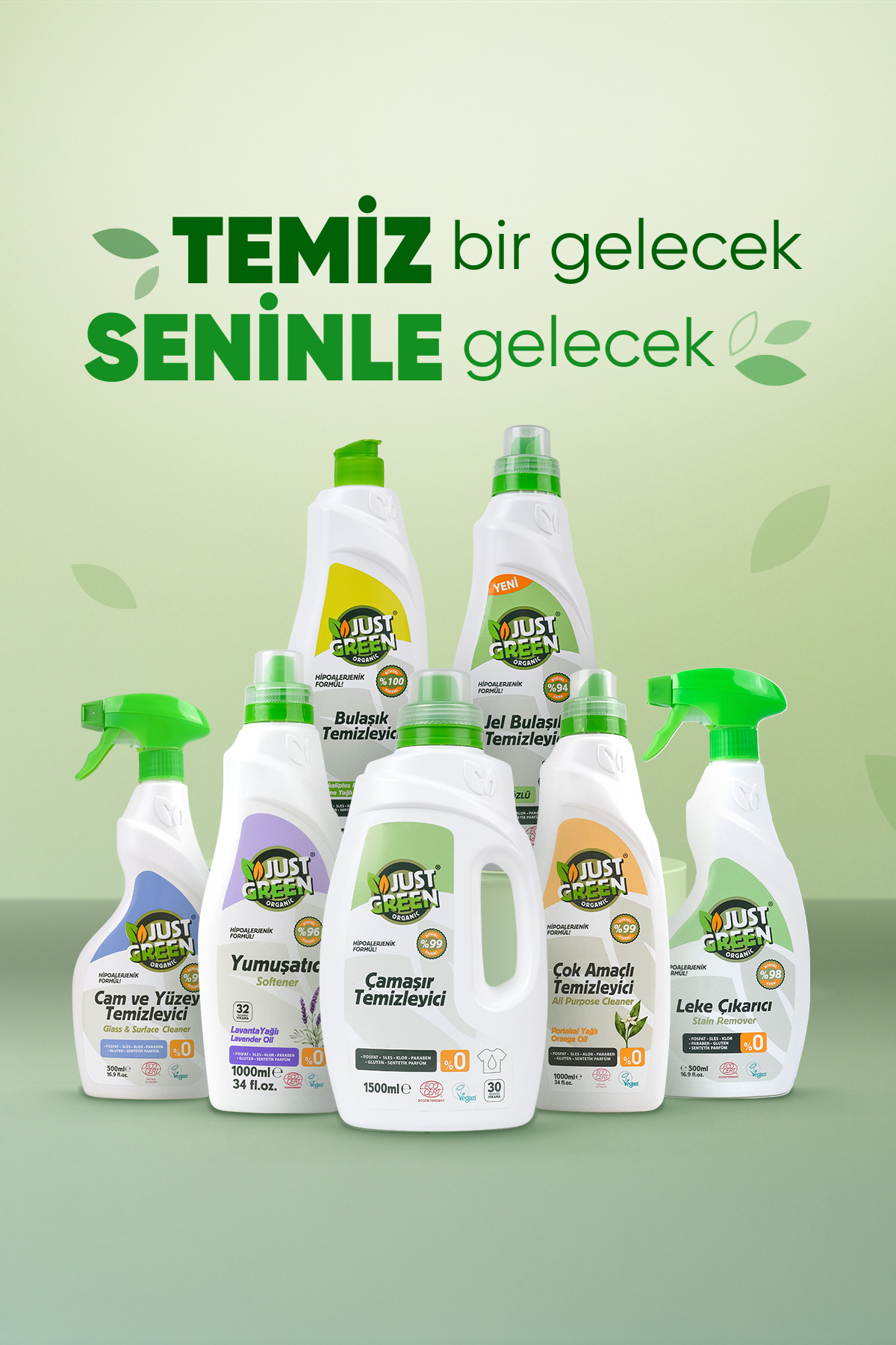 Just Green Organic Bitkisel Elde Bulaşık Deterjanı Portakal Yağlı - %100 Doğal Ve Ferah Temizlik (750 ML) Yerli Üretim fotoğrafı 6 (önizleme)