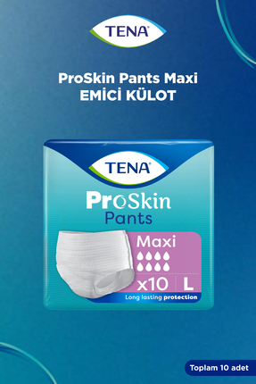 Tena Proskin Pants Maxi Emici Külot, Büyük Boy (l), 8 Damla, 10'lu 4 Paket 40...