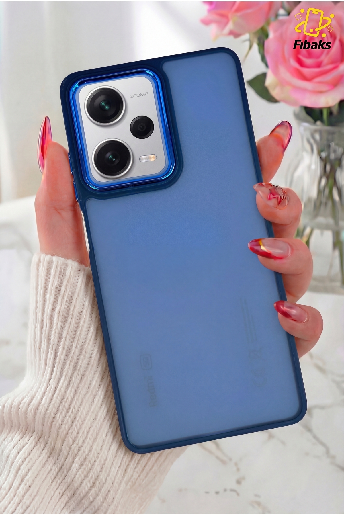 Redmi Note 12 Pro 5G Case Metal Frame Color Frosted Transparent Cover with Precise Button