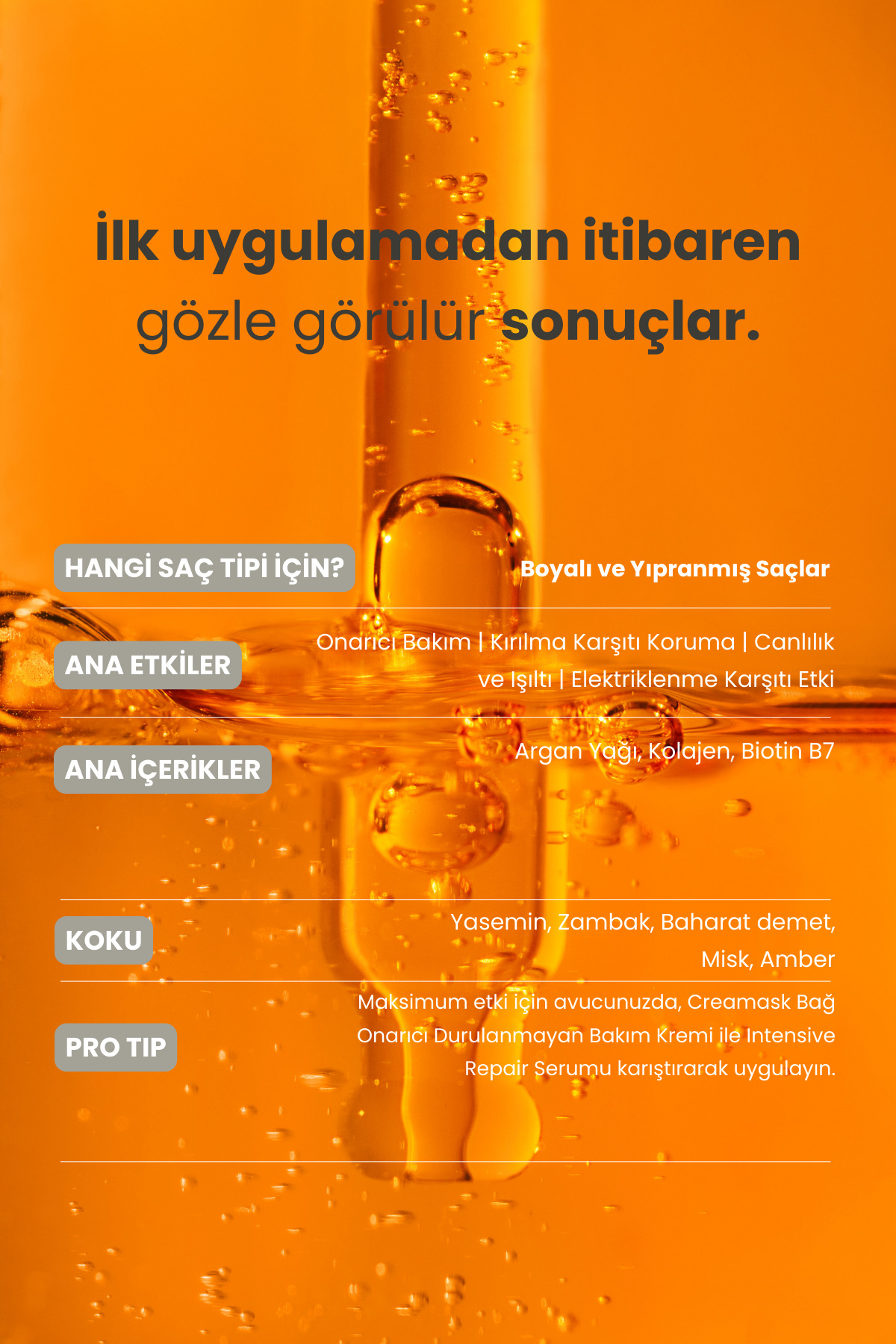 Intensive Repair Yıpranmış Saçlar İçin Onarıcı Renk Koruyucu Saç Serumu 50 ml — MP6 — تصویر 7 از 8