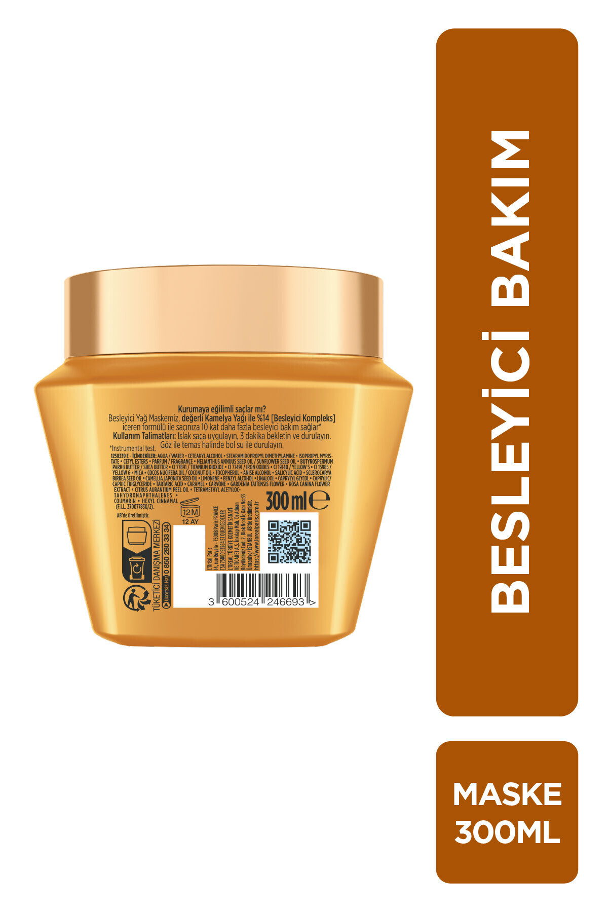 Mucizevi Yağ Besleyici Saç Bakım Maskesi 300ml — 3600524246693 — تصویر 8 از 8