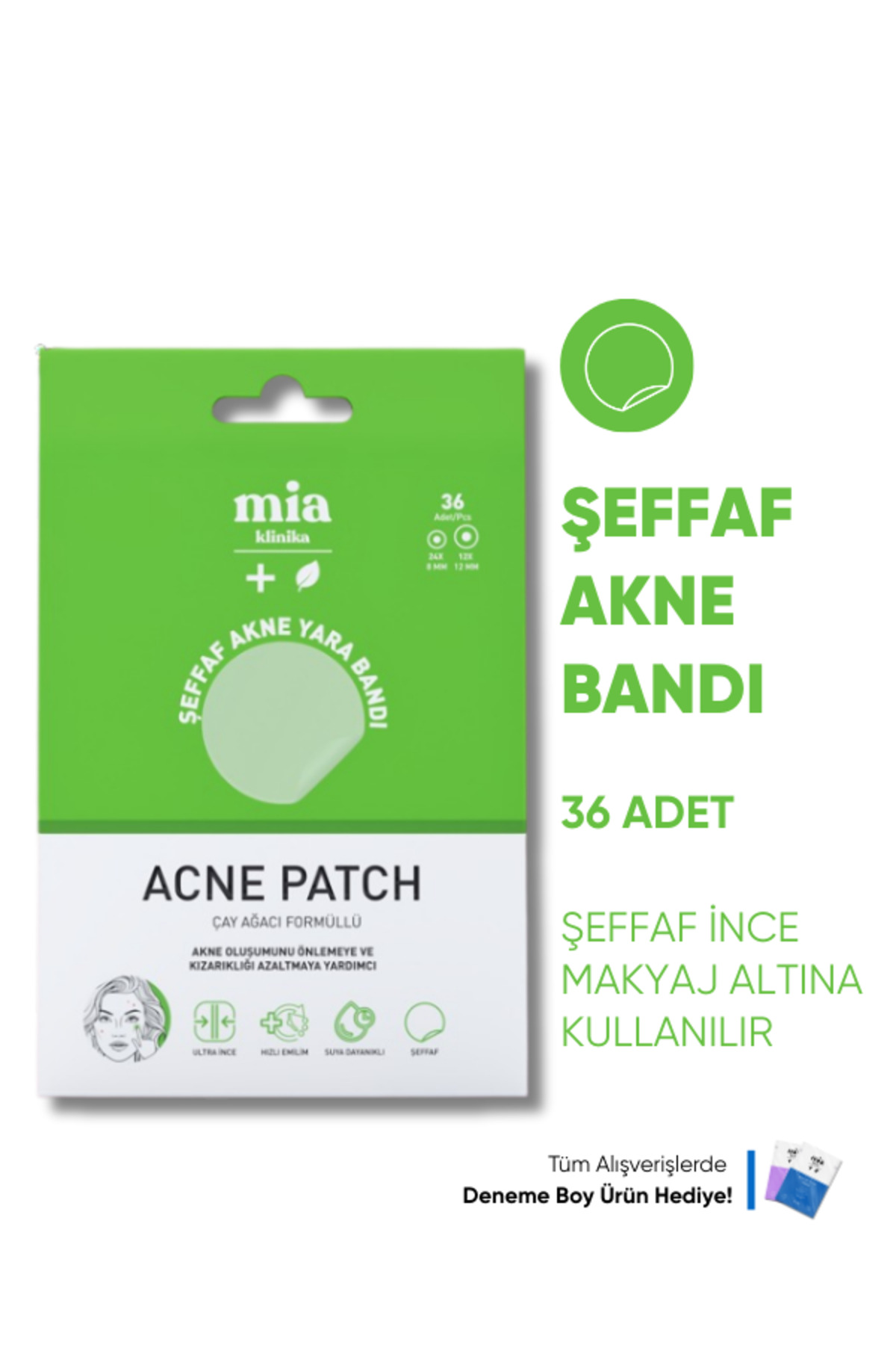 mia klinika Şeffaf Akne, Sivilce Bandı 36 Adet — AP
