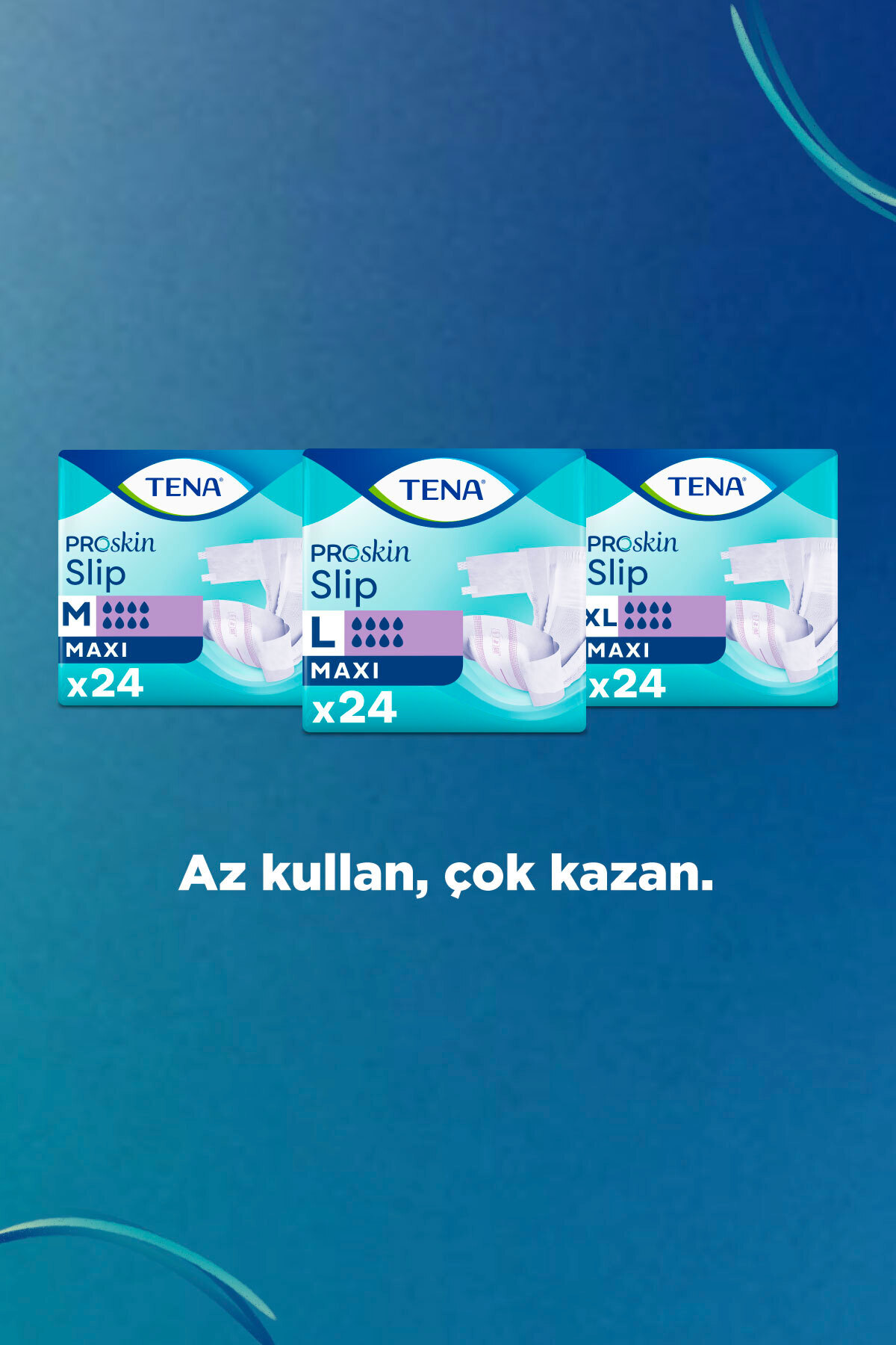 Tena ProSkin Slip Maxi Yetişkin Hasta Bezi 8 Damla M - 24'lü 1