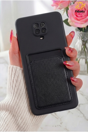 Fibaks Redmi Note 9 Pro/9S Kılıf Kamera Korumalı Arkası Kartlıklı Cüzdanlı Kı...