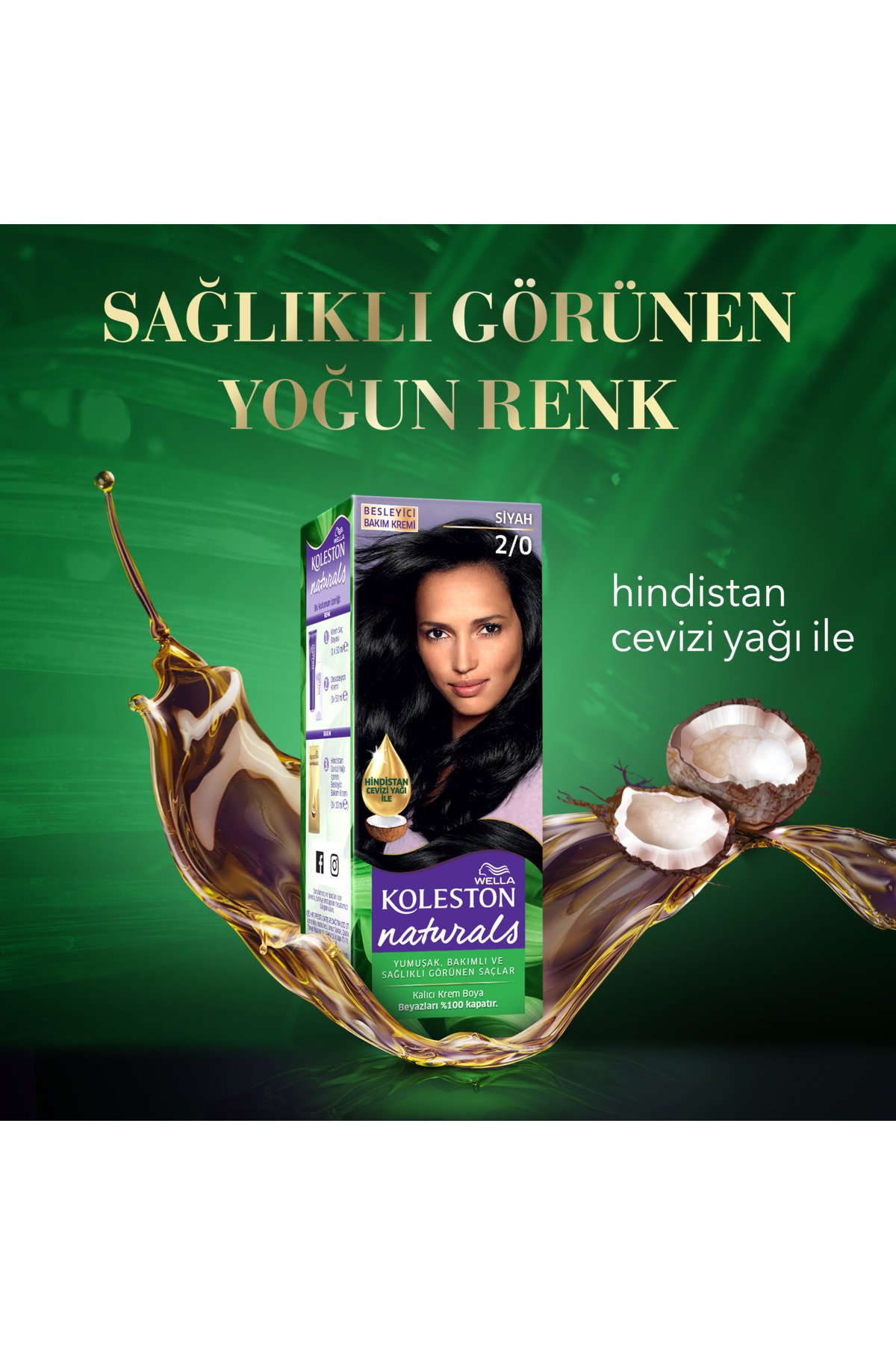 Koleston Naturals 2/0 Siyah Saç Boyası — مشکی KtWModel13-T — تصویر 6 از 7