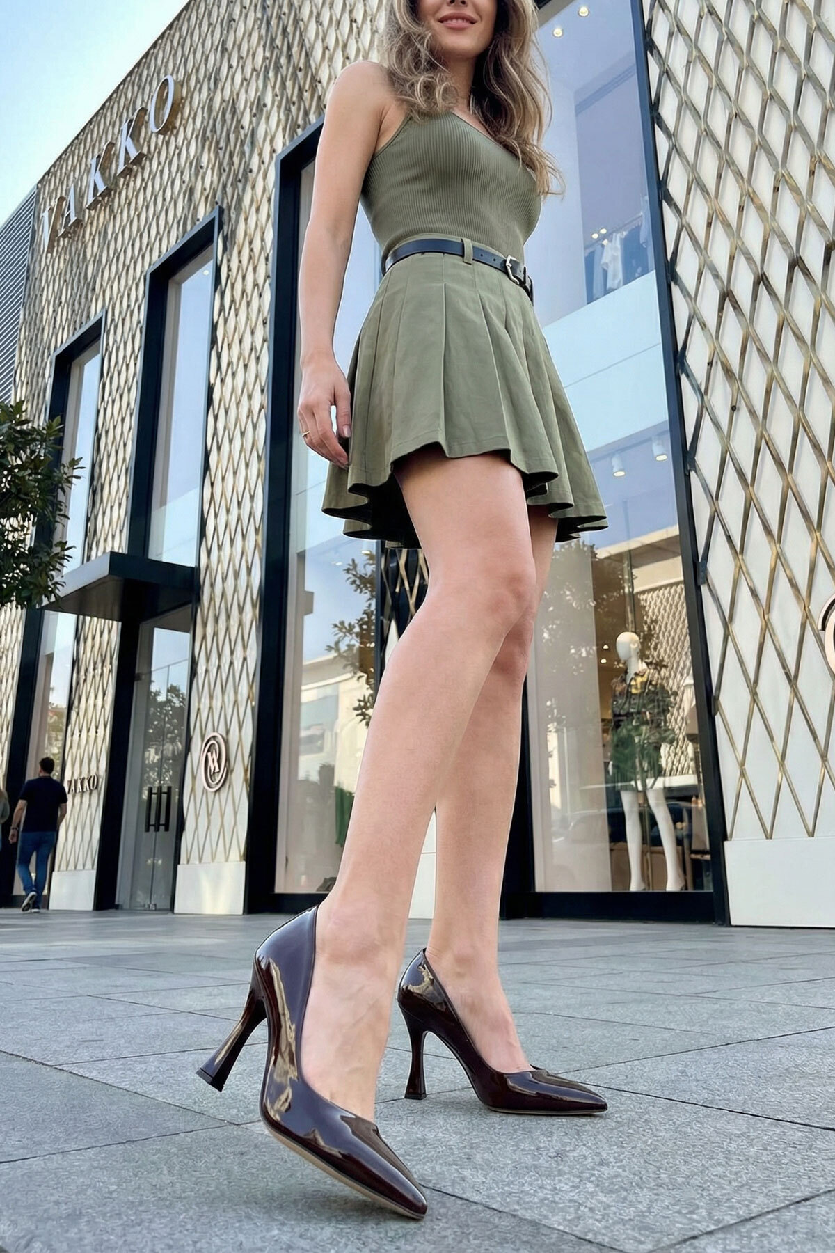 Brown Spring Women's Classic High Heels 16002