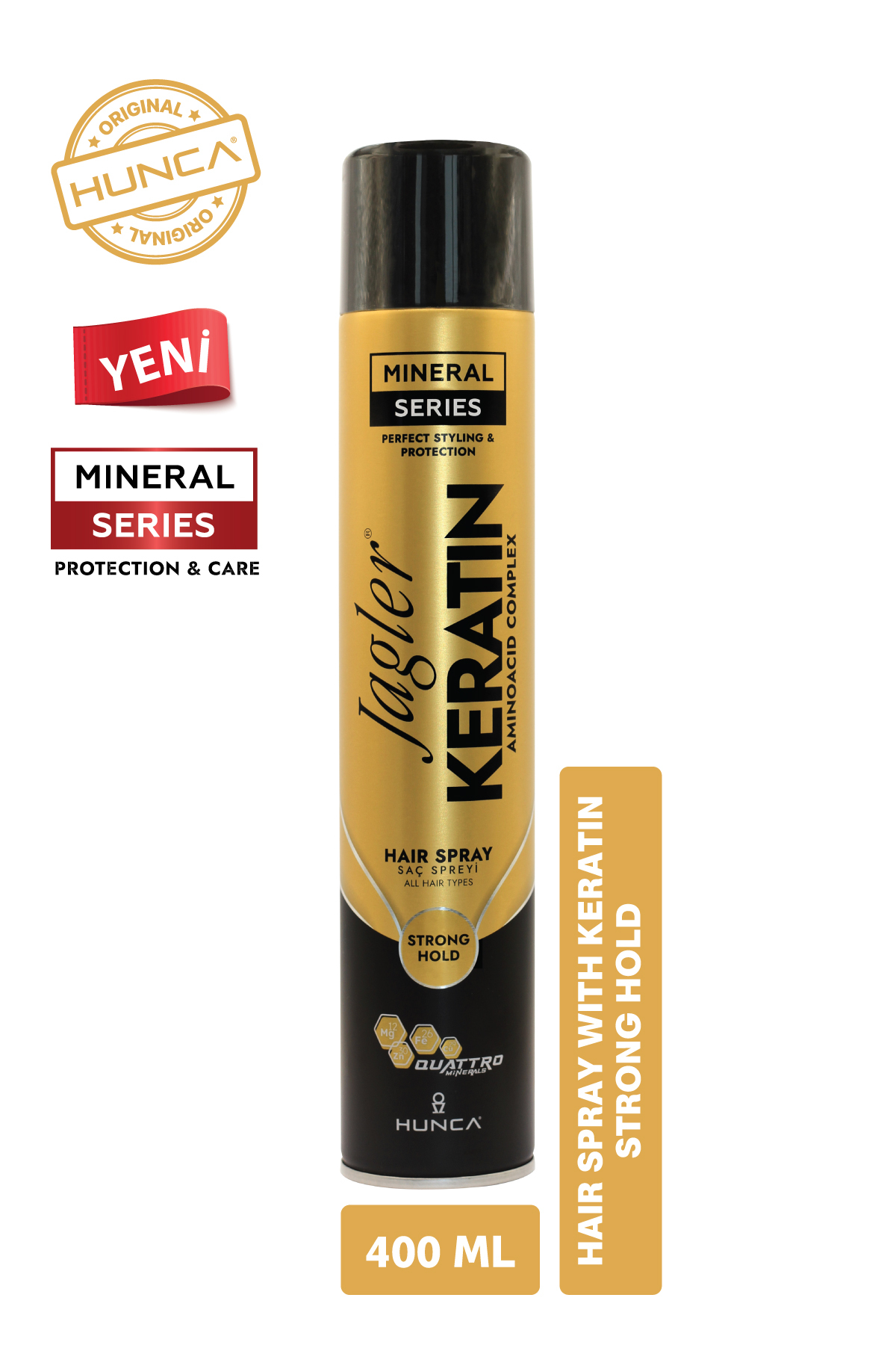 Jagler Saç Spreyi 400ML Keratinli Keratin Strong Hold - Minarelli - Ekstra Sert — 00006198