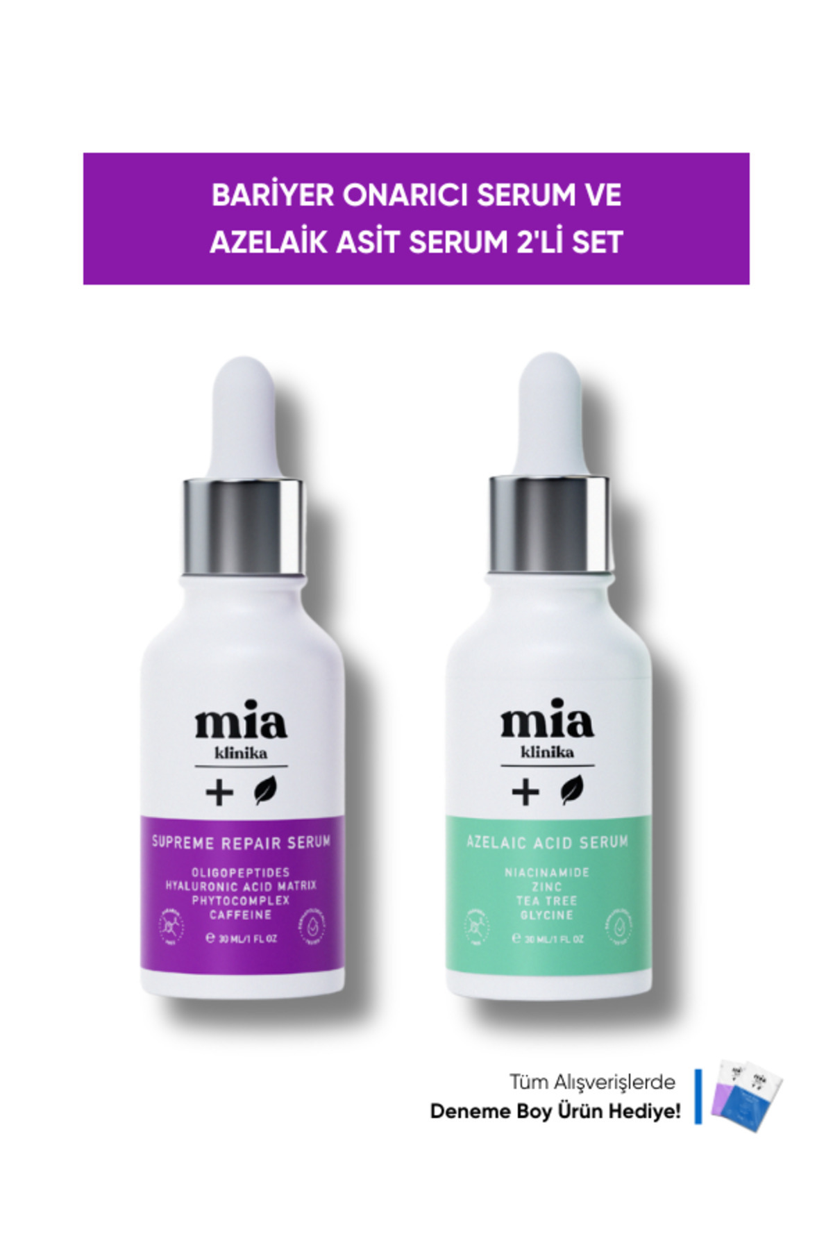 mia klinika Azelaik Asit ve Karşıtı Onarıcı Serum İkili Set — 253528712