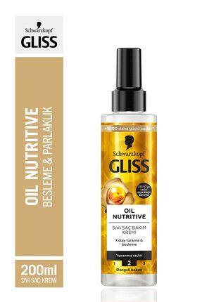 Gliss Oil Nutritive  Omega 9 ve Marula Yağı içeren Besleyici Saç Bakım Kremi ...